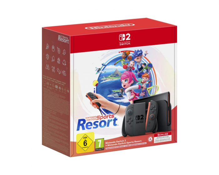 Nintendo Switch 2 Spelkonsol - Switch Sports Resort + 3 mån NSO Bundle