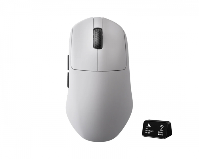 Darmoshark N7 Max Trådlös Gamingmus - Vit