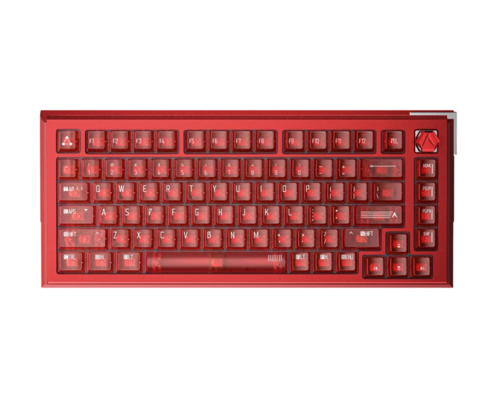 DrunkDeer A75Ultra - 75% Magnetiskt ANSI-tangentbord [QIAN] - Ruby Red