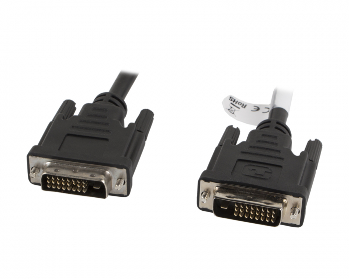 Lanberg DVI-D till DVI-D (24+1) Dual Link Kabel 1.8 Meter