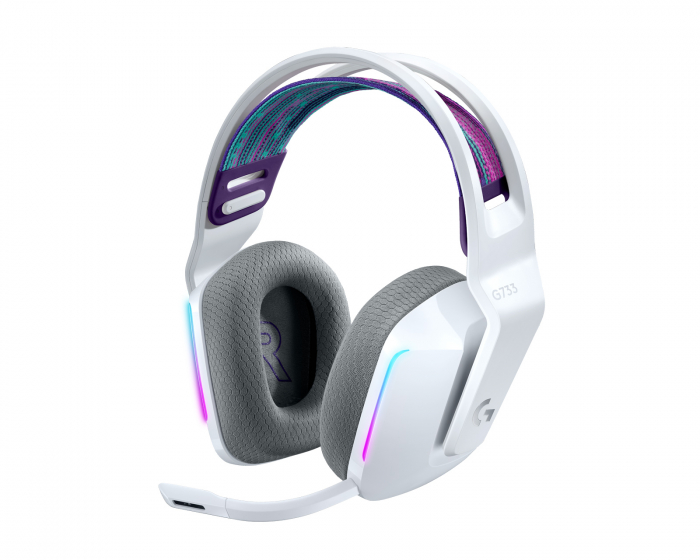 Logitech G733 Lightspeed Trådlöst Headset - Vit (DEMO)