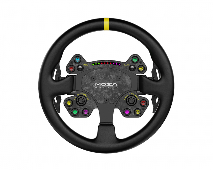 Moza Racing RS v2 Steering Wheel Round Leather - (33cm) Ratt för Racing (DEMO)