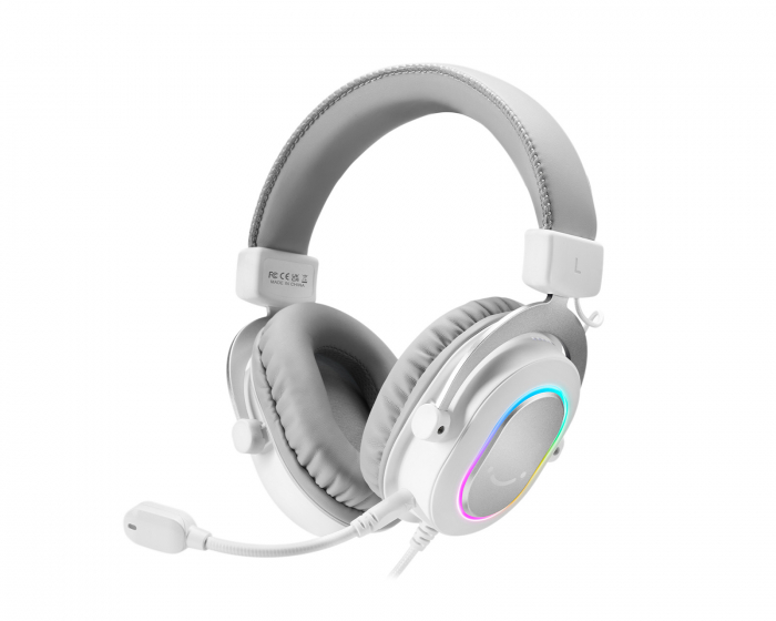 Fifine H6 USB 7.1 Gaming Headset RGB - Vit (DEMO)