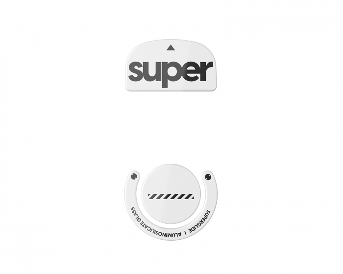 Superglide Version 2 Glas Skates till Logitech G Pro X Superlight - Vit (DEMO)