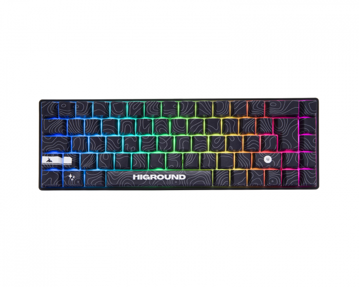 Higround BLACKICE Base 65 Hotswap Gaming Tangentbord - ISO Nordic [White Flame] (DEMO)