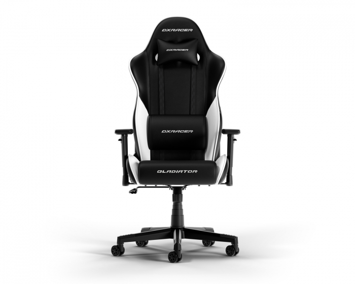 DXRacer GLADIATOR L Svart & Vit PVC Läder (DEMO)