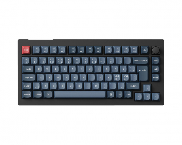 Keychron V1 Max 75% QMK RGB Hotswap Trådlöst Tangentbord [Gateron Jupiter Red] - ISO (DEMO)