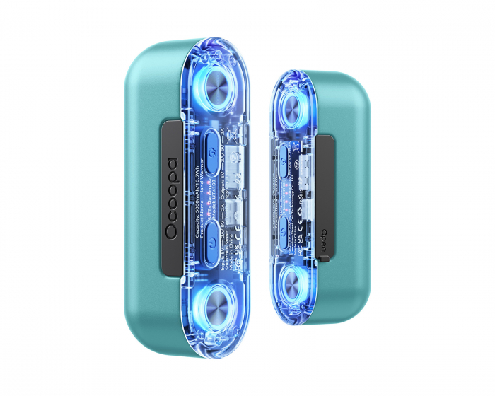 Ocoopa UT2s GamerPro Elektronisk Handvärmare - Turkos (DEMO)