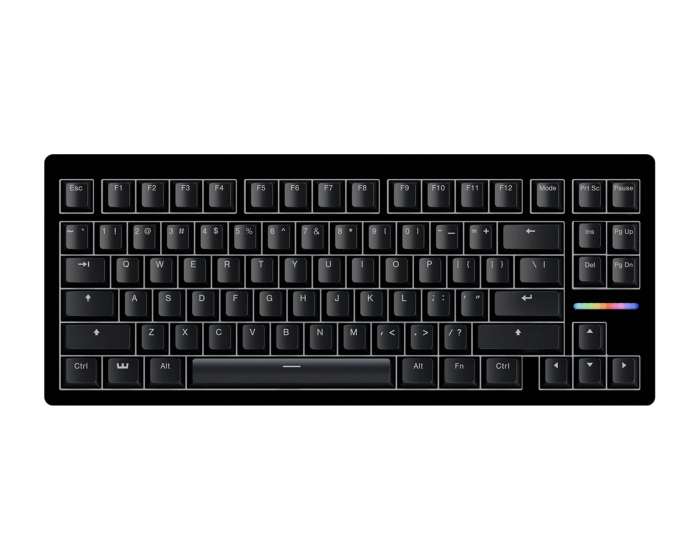 Wooting 80HE 80% Tangentbord Zinc Alloy Svart - ANSI (DEMO)