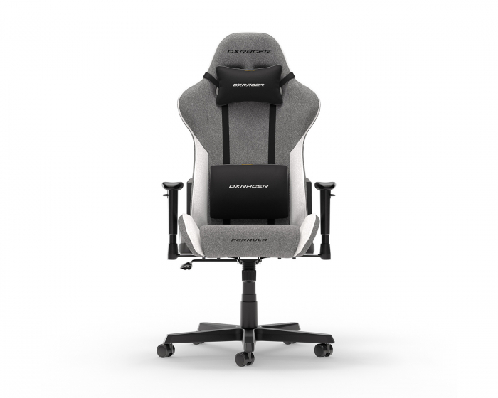 DXRacer FORMULA L Grå & Vit Tyg (DEMO)