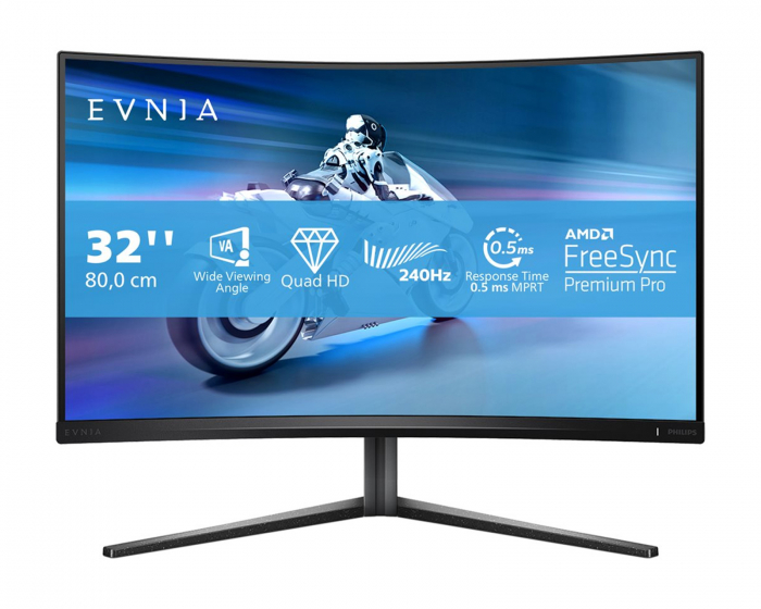 Philips Evnia 5000 32” Curved Gamingskärm 240Hz 0,5ms QHD VA (DEMO)