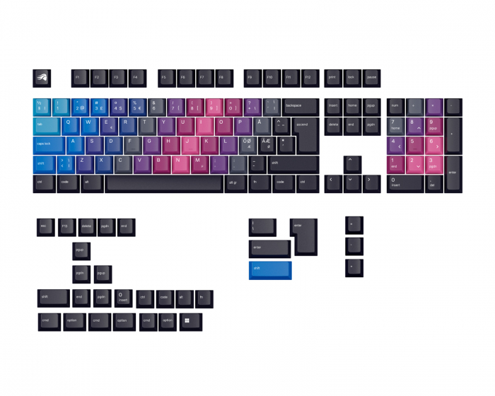 Glorious GPBT Keycaps Afterparty - Nordic ISO (DEMO)