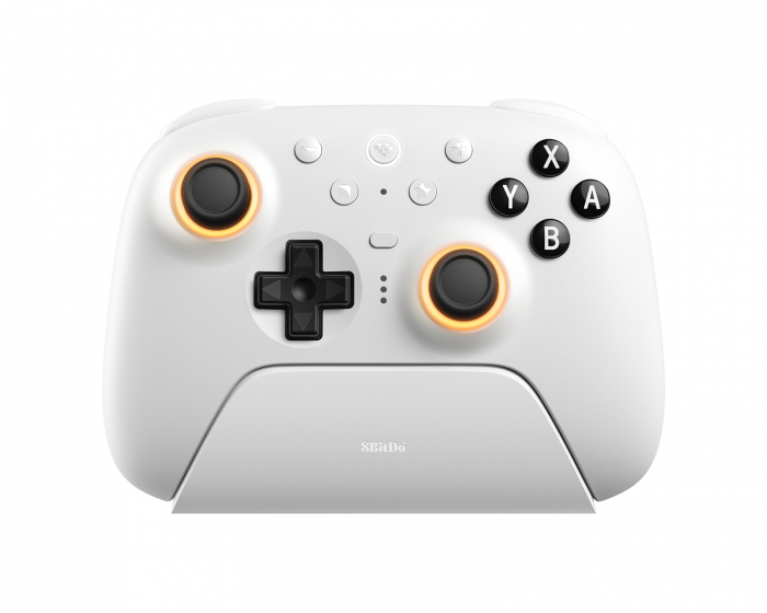 8Bitdo Ultimate 2 Bluetooth Kontroll TMR Sticks - Vit (DEMO)