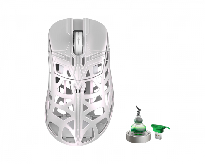 WLMouse x The Swords Magnesium Trådlös Gaming Mus [OMRON] - Vit (DEMO)