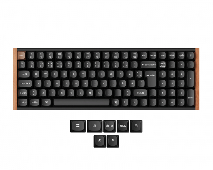 Keychron K4 HE SE QMK Trådlöst Tangentbord [Gateron 2.0 Purple Magnetic Switch] - Wood Black (DEMO)