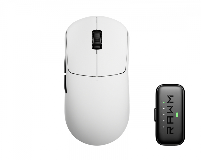 RAWM Leviathan V4 Dual 8K Trådlös Gamingmus - Vit (DEMO)