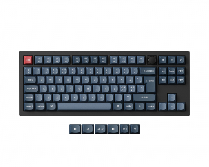 Keychron V3 Max TKL QMK ISO Trådlöst Mekaniskt Tangentbord [Gateron Jupiter Banana] (DEMO)