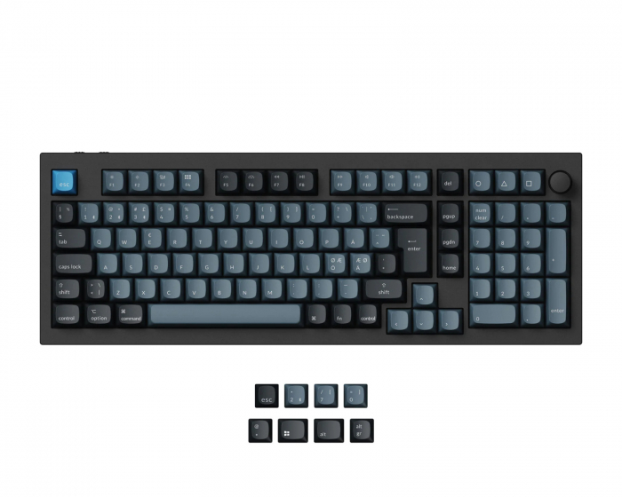 Keychron Q5 Pro Hotswap Knob ISO Tangentbord – Svart [K Pro Red] (DEMO)