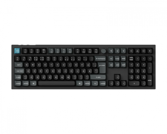 Keychron Q6 Ultra 8K Hotswap Knob ISO Trådlöst Tangentbord - Svart [Silk POM Red] (DEMO)