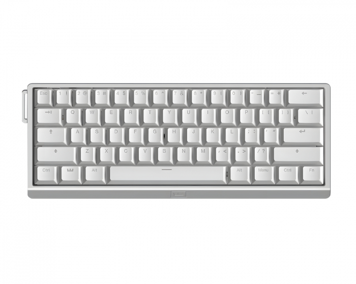Wooting 60HE V2 Tangentbord - ANSI Non Split Spacebar - Silver Aluminum (DEMO)