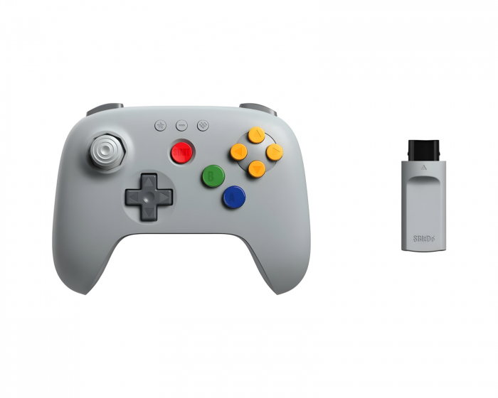 8Bitdo 64 Trådlös 2.4G Handkontroll - Retro (DEMO)