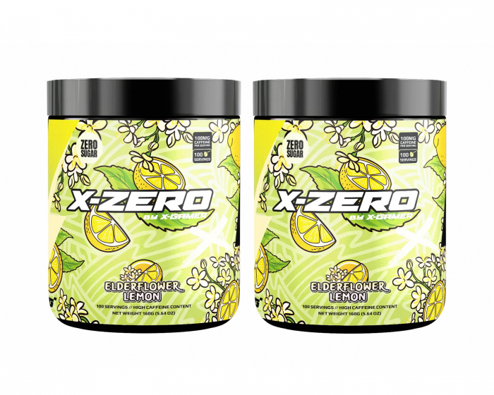 X-Gamer X-Zero Elderflower Lemon - 2 x 100 Serveringar