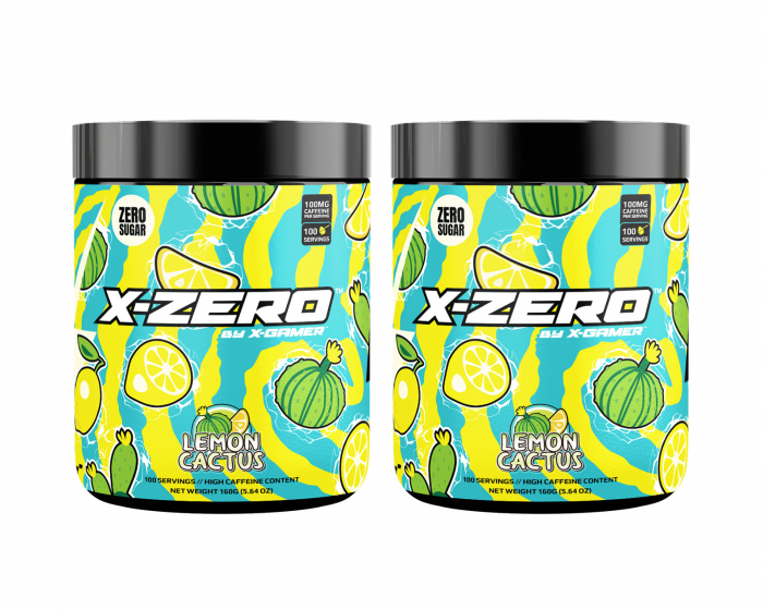 X-Gamer X-Zero Lemon Cactus - 2 x 100 Serveringar