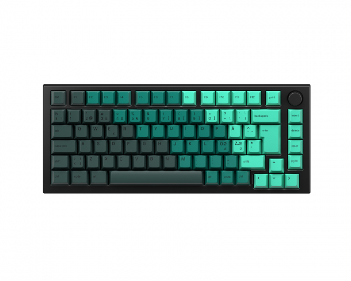 Glorious GMMK Pro 75% ISO – Black Slate x Rain Forest Bundle [Mako MX]