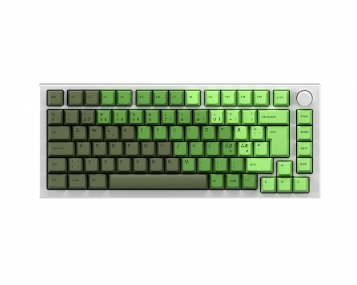 Glorious GMMK Pro 75% ISO – White Ice x Olive Bundle [Mako MX]