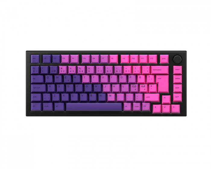 Glorious GMMK Pro 75% ISO – Black Slate x Nebula Bundle [Fox MX]