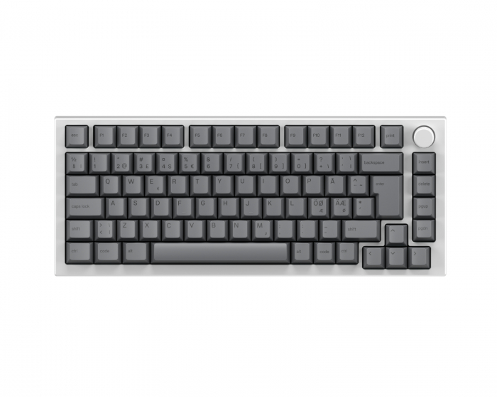 Glorious GMMK Pro 75% ISO – White Ice x Black Ash Bundle [Fox MX]