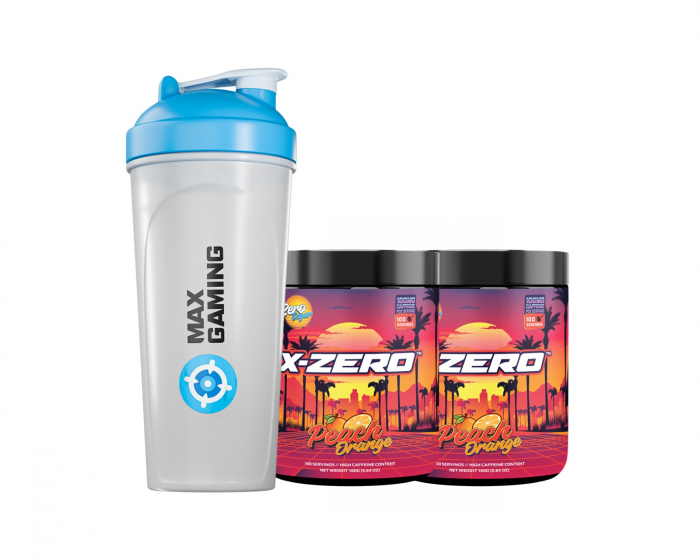 X-Gamer X-Zero Peach Orange - 2 x 100 Serveringar + Shaker