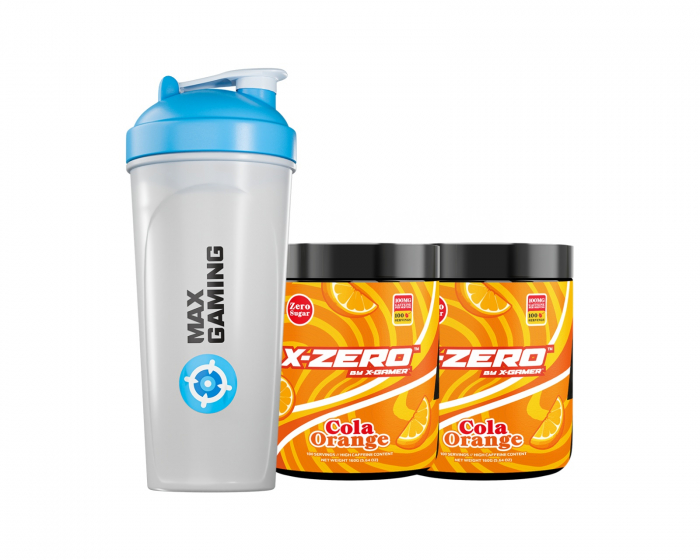 X-Gamer X-Zero Cola Orange - 2 x 100 Serveringar + Shaker