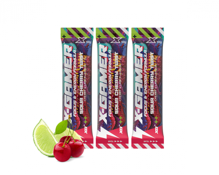 X-Gamer 10g X-Shotz Sour Cherry Twist (3 pack)