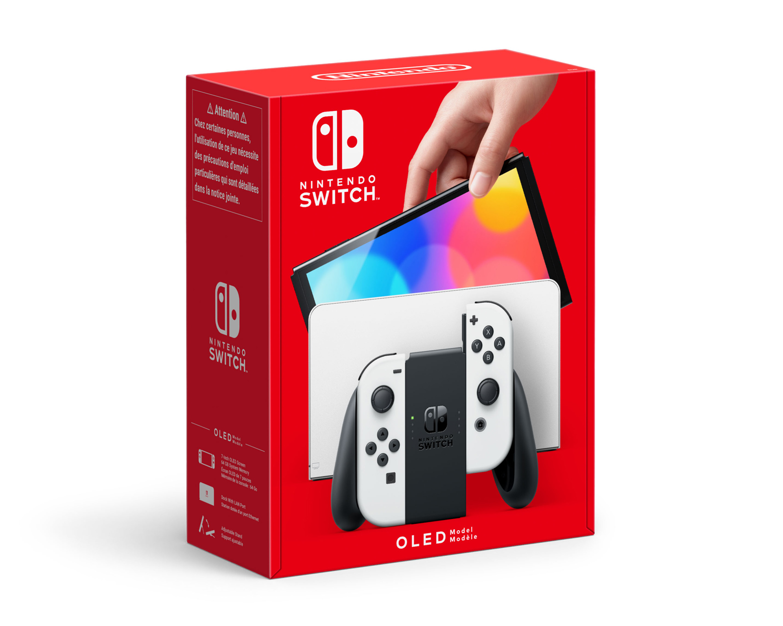 Nintendo Switch Konsol OLED - & Vit - MaxGaming.se