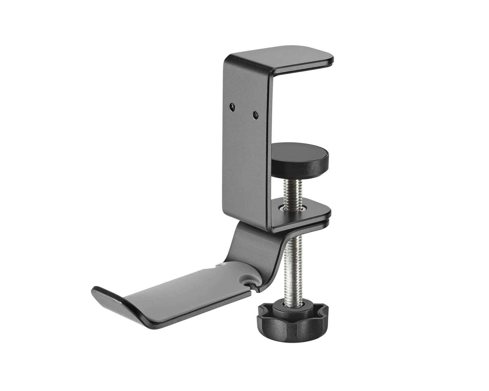 MaxMount Clamp-On Headset Stand - Universell Hörlurshållare - Svart