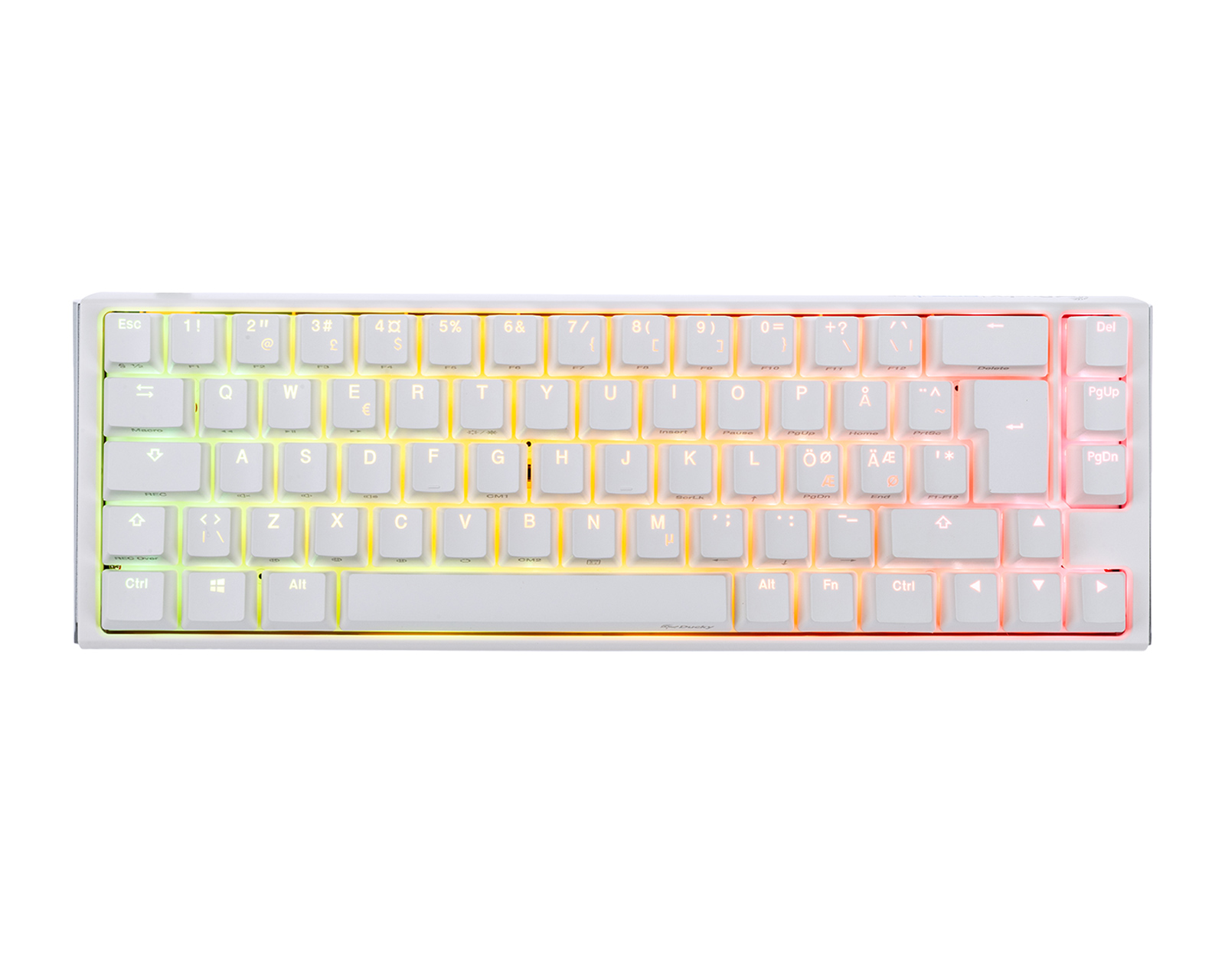 Ducky Channel One 2 SF RGB Blanc (Cherry MX RGB Blue)