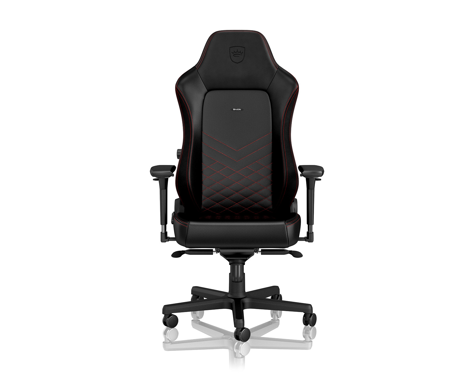 noblechairs HERO PULeather Svart / Röd MaxGaming.se