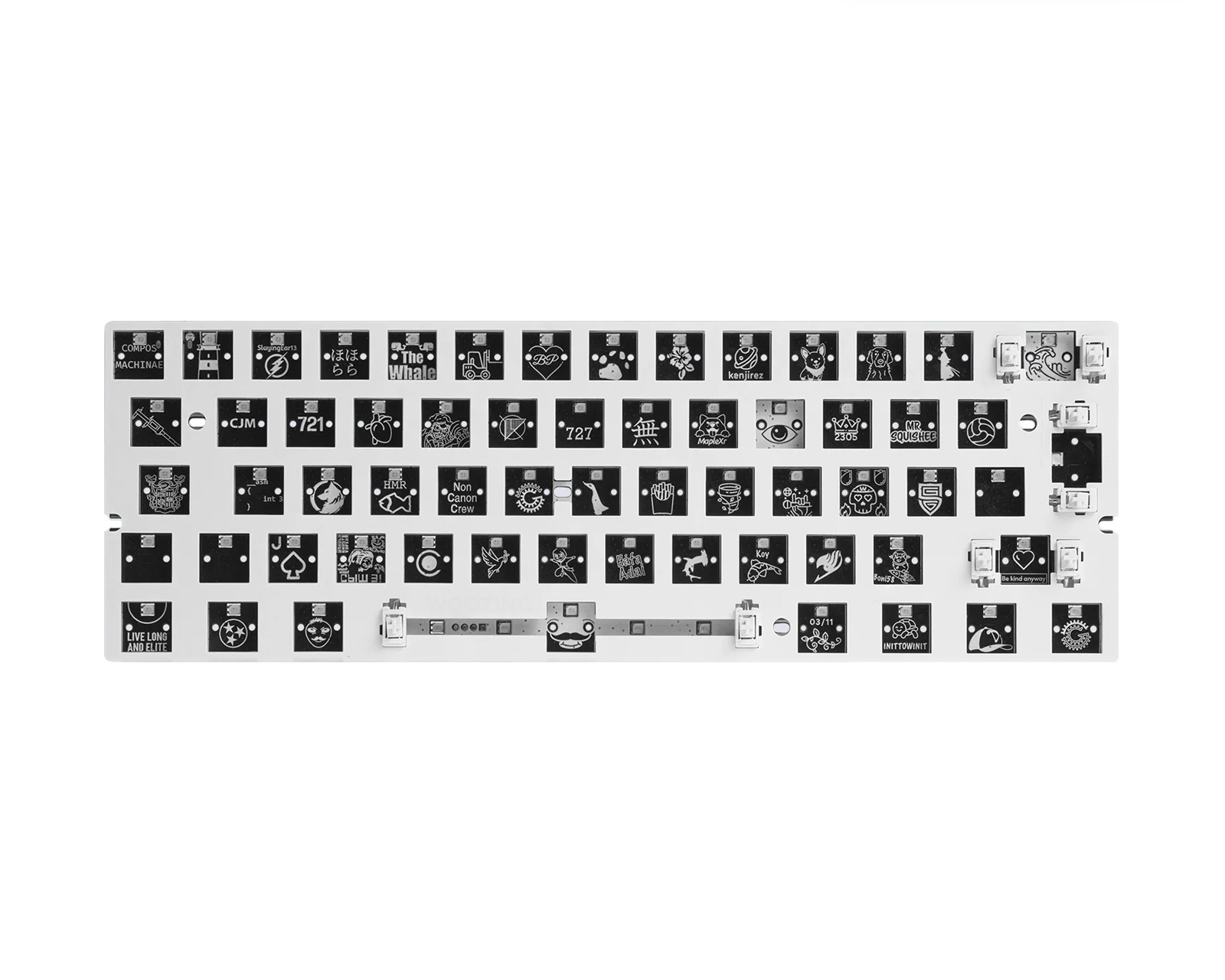 Wooting 60HE+ Module Barebone - ISO - MaxGaming.se