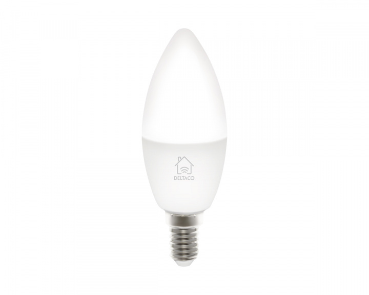 Deltaco Smart Home LED-lampa E14 WiFI 5W, Dimbar