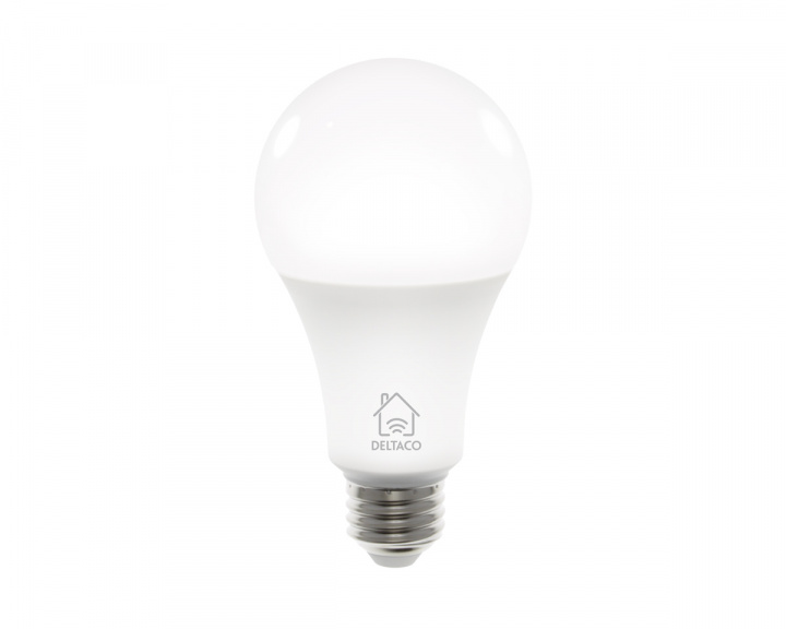 Deltaco Smart Home LED-lampa E27 WiFI 9W, Dimbar
