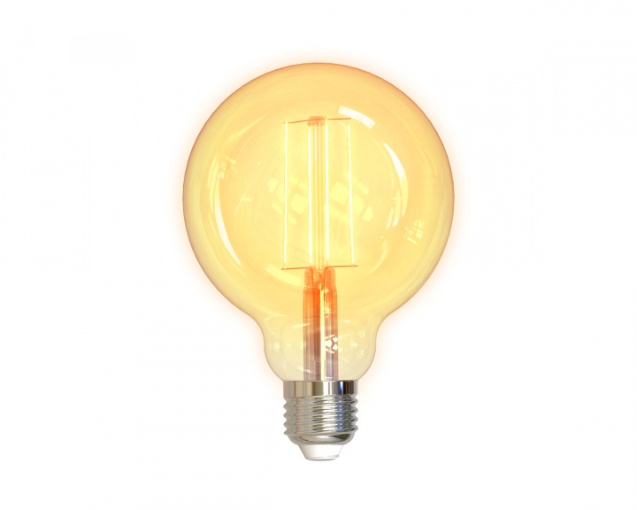 Deltaco Smart Home LED-lampa Filament E27 WiFI 5.5W G95, Dimbar