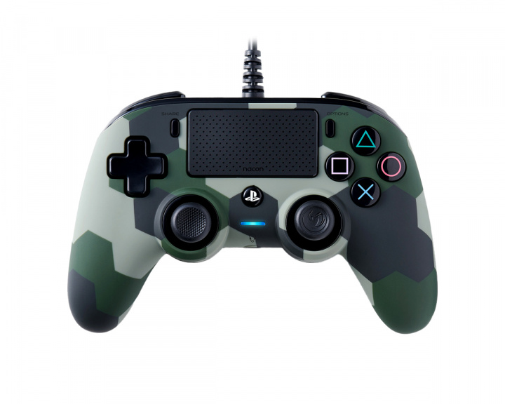 Nacon Wired Compact Kontroll Cammo Grön (PS4/PC)