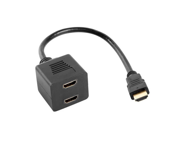 Lanberg HDMI-Am Hane till 2x HDMI-AF Hona Splitter 20 cm