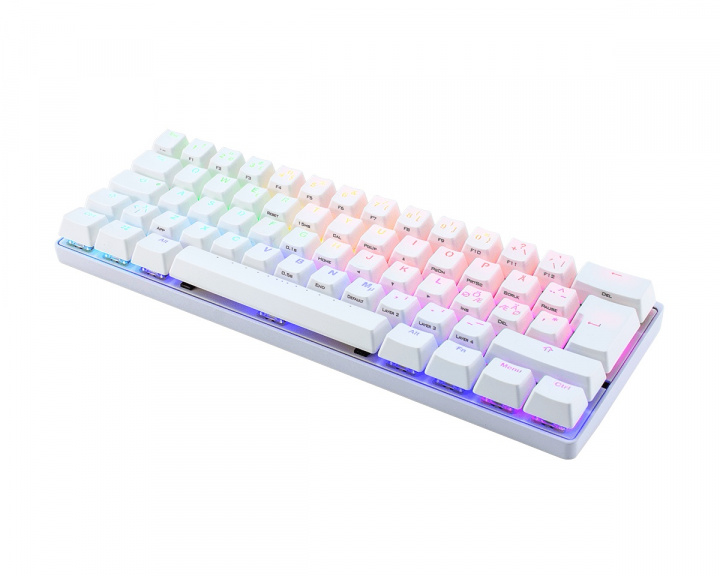 Vortex POK3R RGB Mekaniskt Tangentbord Vit [MX Silver]