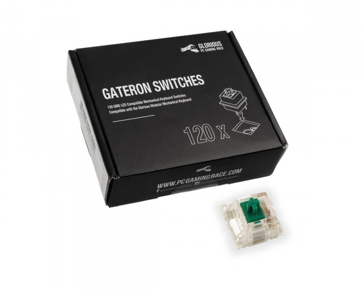 GMMK Gateron Green Mekaniska Brytare i gruppen Datortillbehör / Tangentbord & Tillbehör / Custom tangentbord / Switchar hos MaxGaming (14360)
