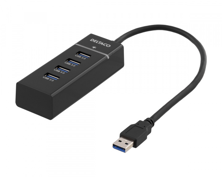 Deltaco USB-A 3.1 Hub till 4x USB-A