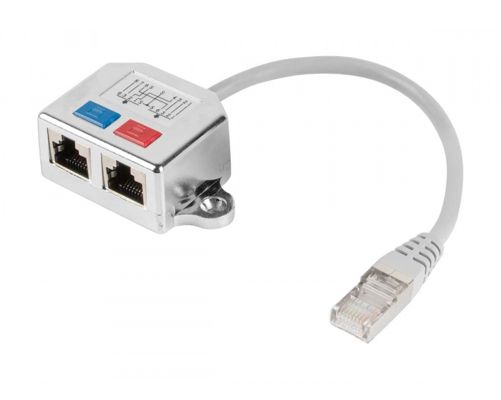 Lanberg LAN Splitter för Nätverkskabel RJ45 FTP