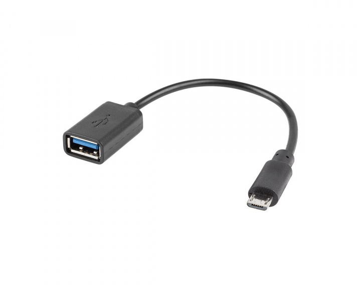 Lanberg Micro USB (Hane) till USB-A (Hona) 2.0 15cm Adapter OTG