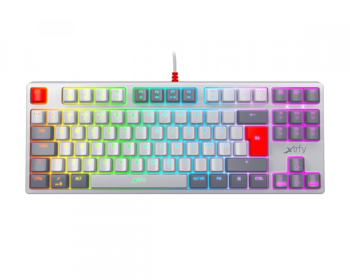 Cherry Xtrfy K4 RGB Mekaniskt Gamingtangentbord TKL RETRO EDITION [Kailh Red]